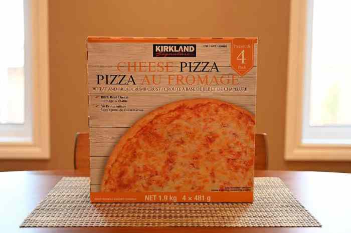 Pizza costco frozen kirkland cheese signature review