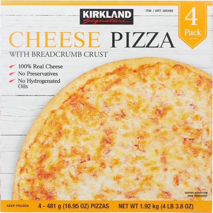 Kirkland frozen cheese pizza nutrition