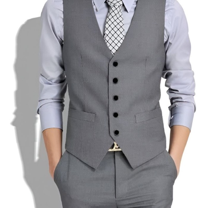 Vest and jeans mens fashion